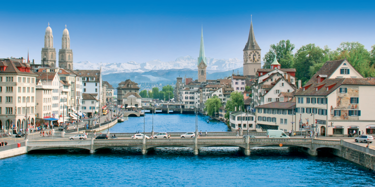 Postkarte · Zuerich · Limmat · Bruecke Grossmuenster Fraumuenster Stpeter