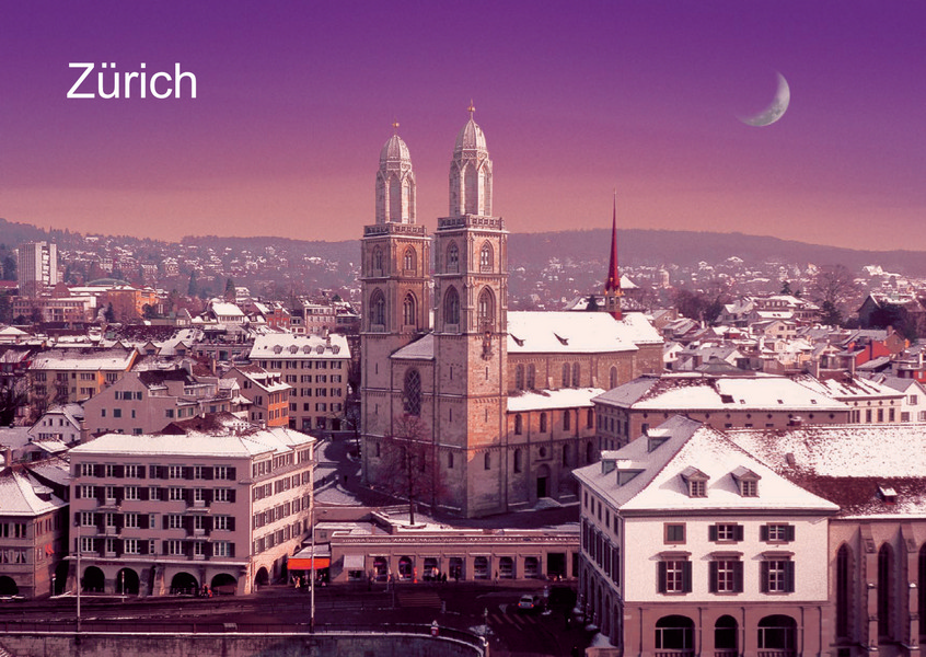 Postkarte · Zuerich · Grossmuenster · Grossmuenster